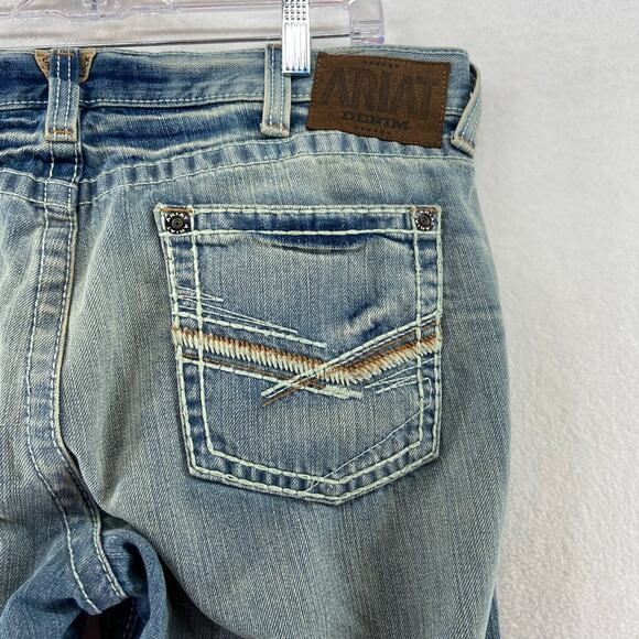 Ariat Men's Bootcut Jeans - Light Blue - Picture 5 of 6